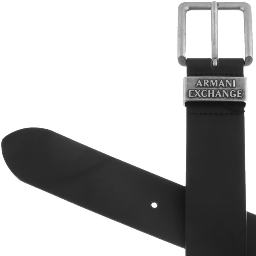 Alternative Image for ProductArmani Exchange Leather Belt Black2